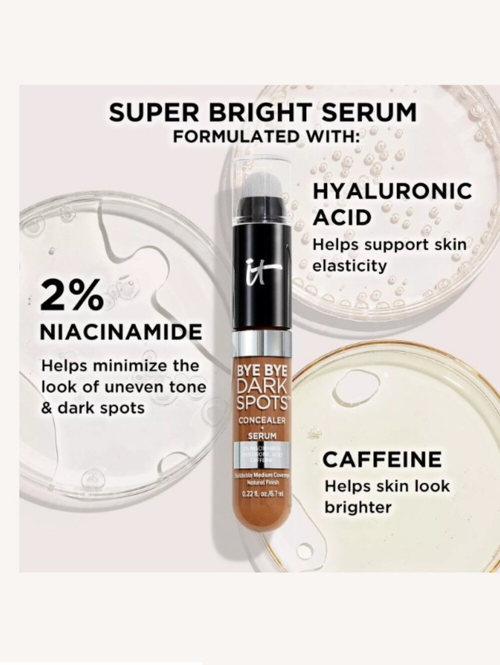 it Bye Bye Dark Spots Correcteur + Serum. 2-pk. Tan Cool 40. 6.7ml - Picture 7 of 7